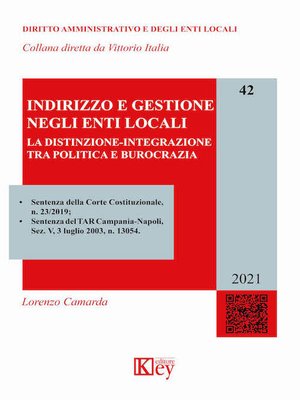 cover image of Indirizzo e gestione negli enti locali